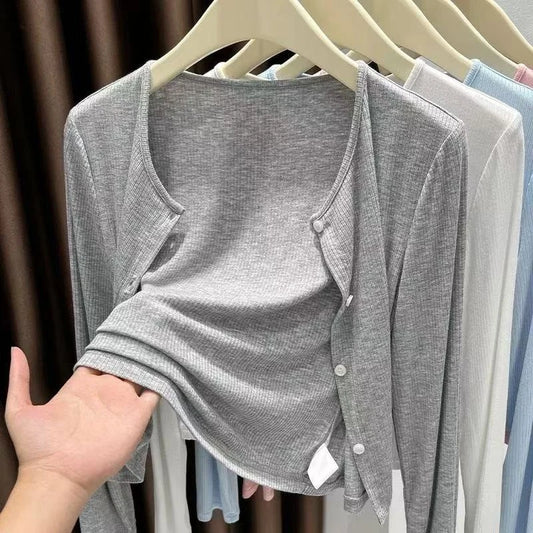 Cardigan Ligero Rib para Verano