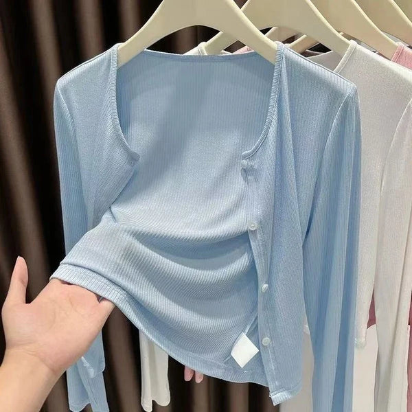 Cardigan Ligero Rib para Verano