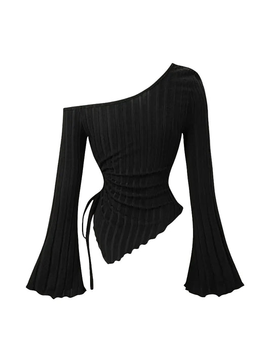 Blusa Cruzada Asimétrica Elegante Street