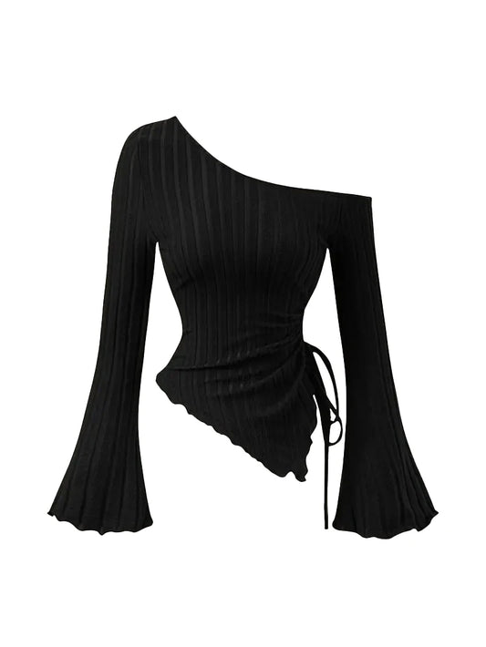 Blusa Cruzada Asimétrica Elegante Street